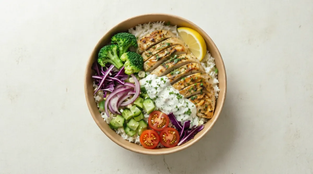 Greek Chicken Rice Bowl